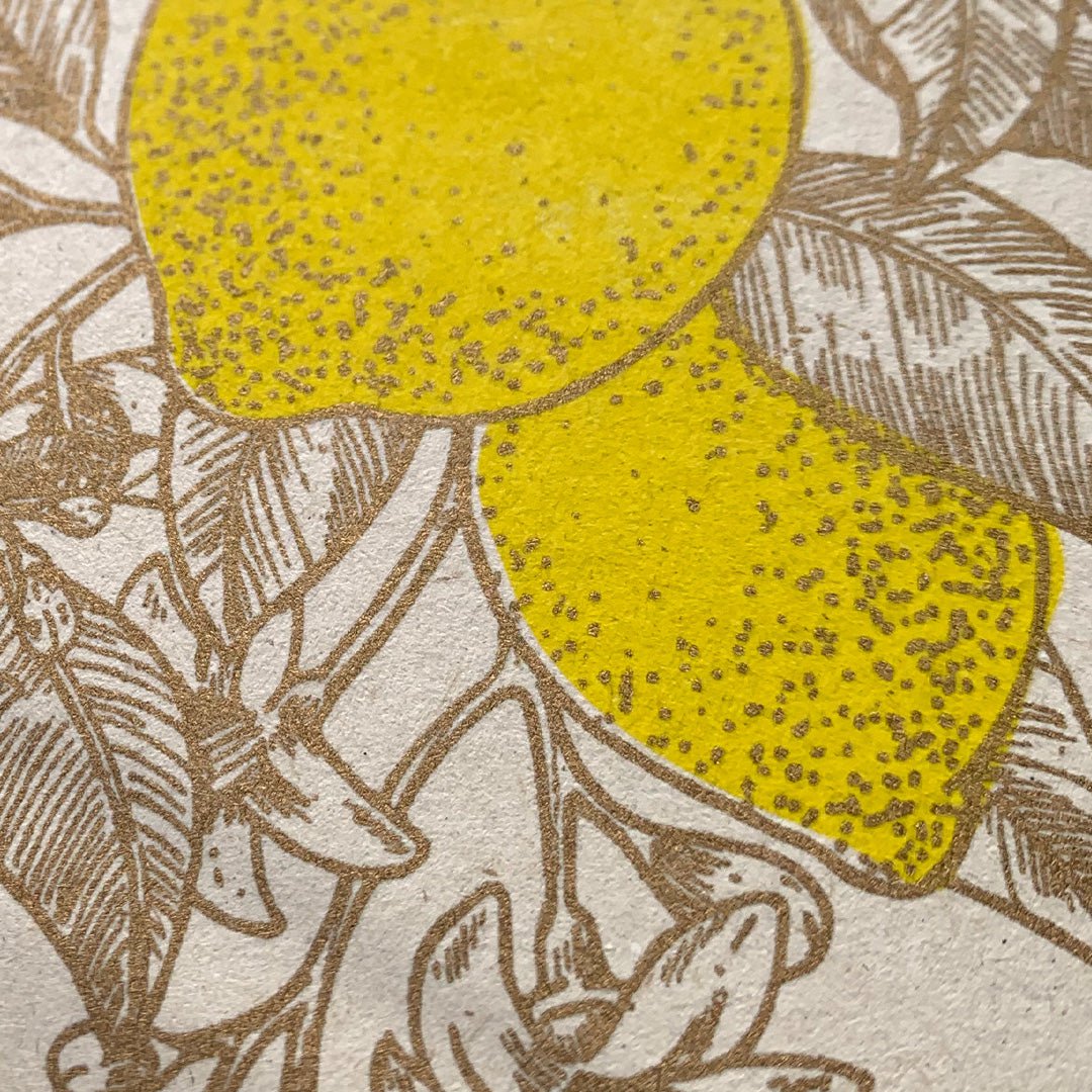 Postcard / lemons / eco paper