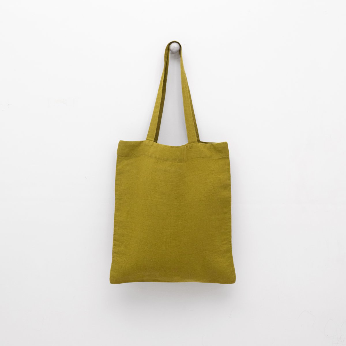 Bolso de lino verde musgo verde