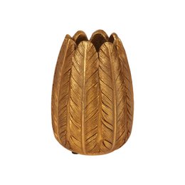 Vaso Piuma S 10,5 cm - Oro - Resina