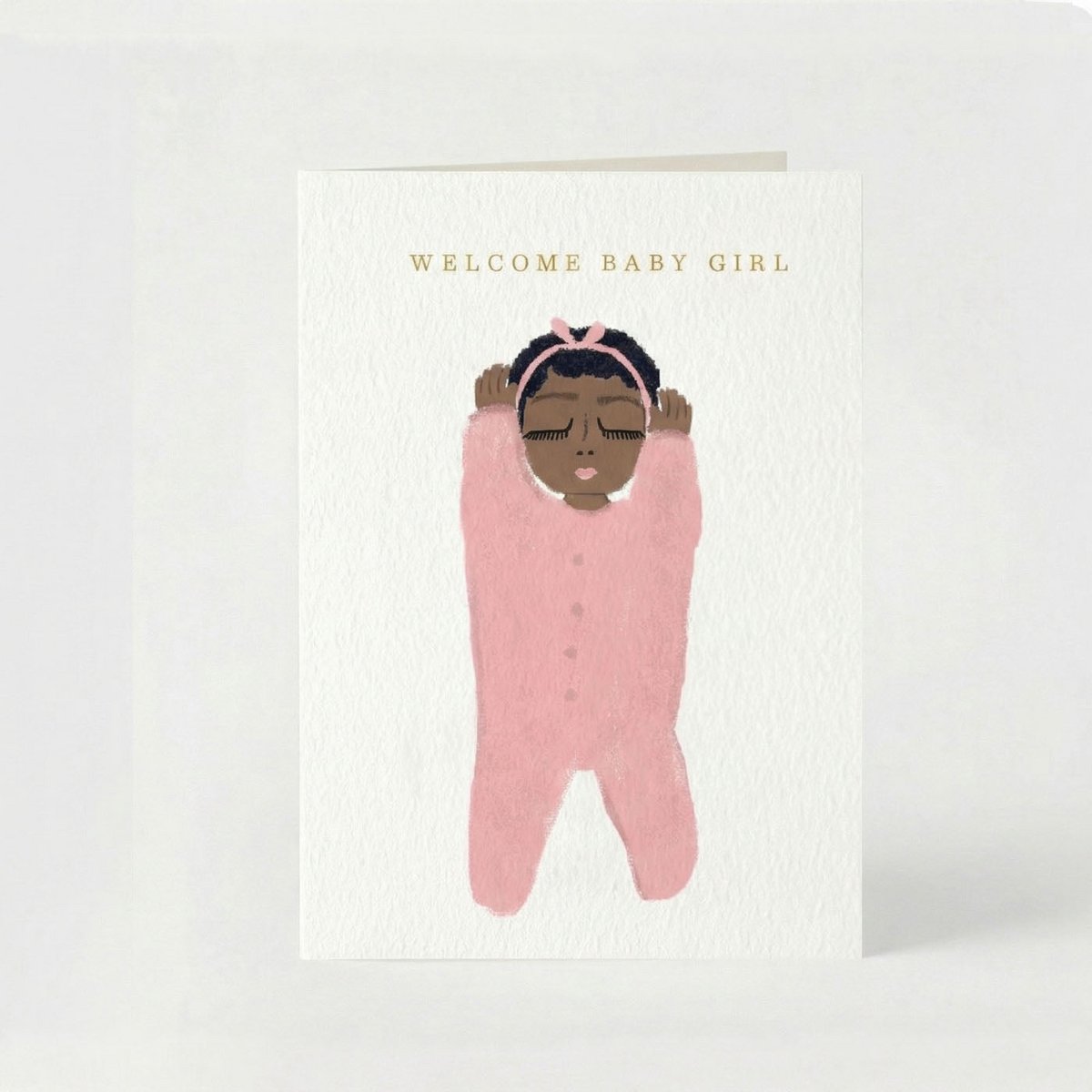 Welcome Baby Girl Greeting Card