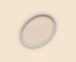 A light yellow, creamy paint color called "Piña Colada" from the Wall Colour The Color Kitchen brand. Available in 2.5 and 5 gallon sizes.