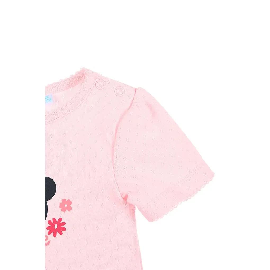 Sæt med 2 babybodyer, Floral Minnie