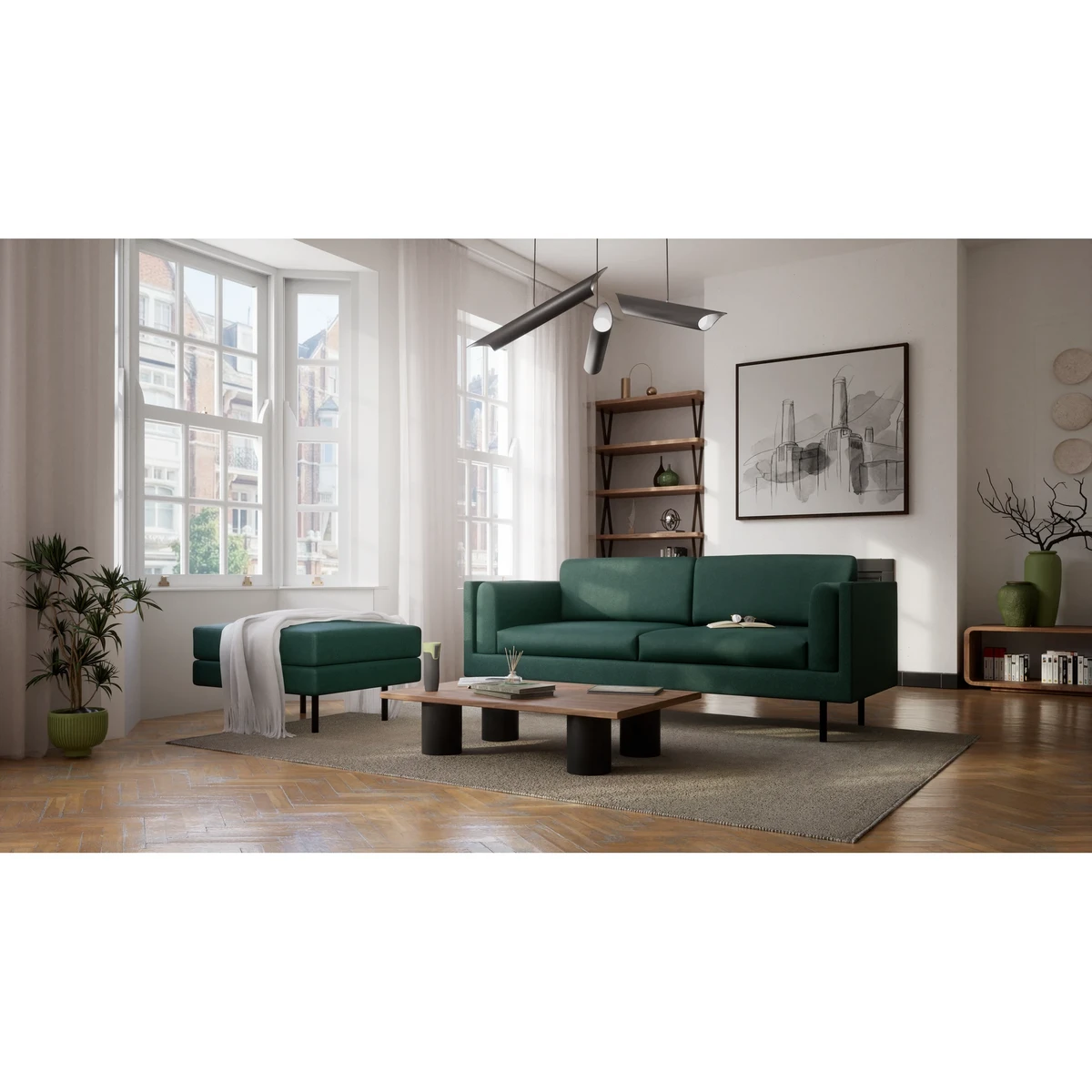 3-Seater Sofa CHELSEA - Green