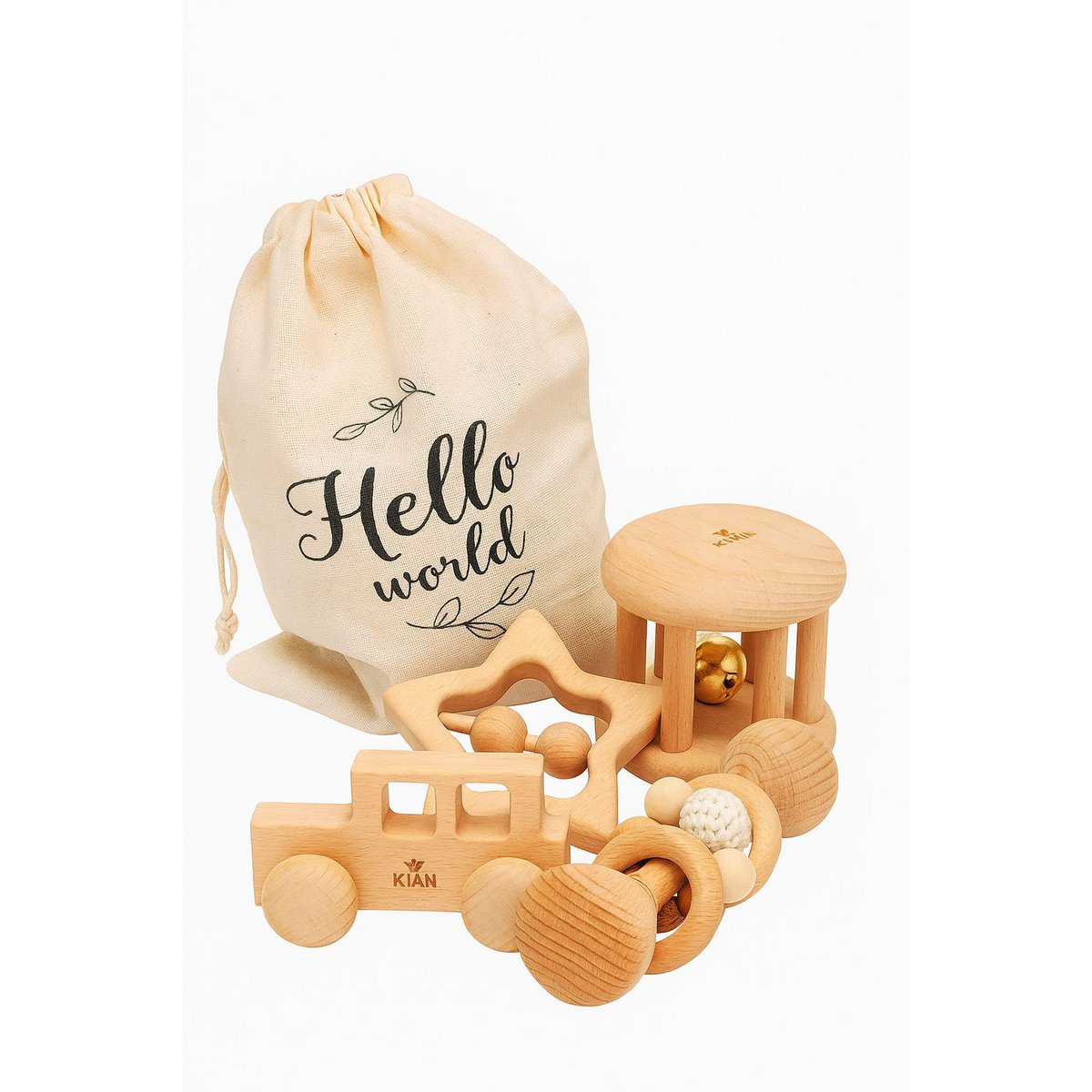 KIAN Family: Wooden toy set "Hello World"