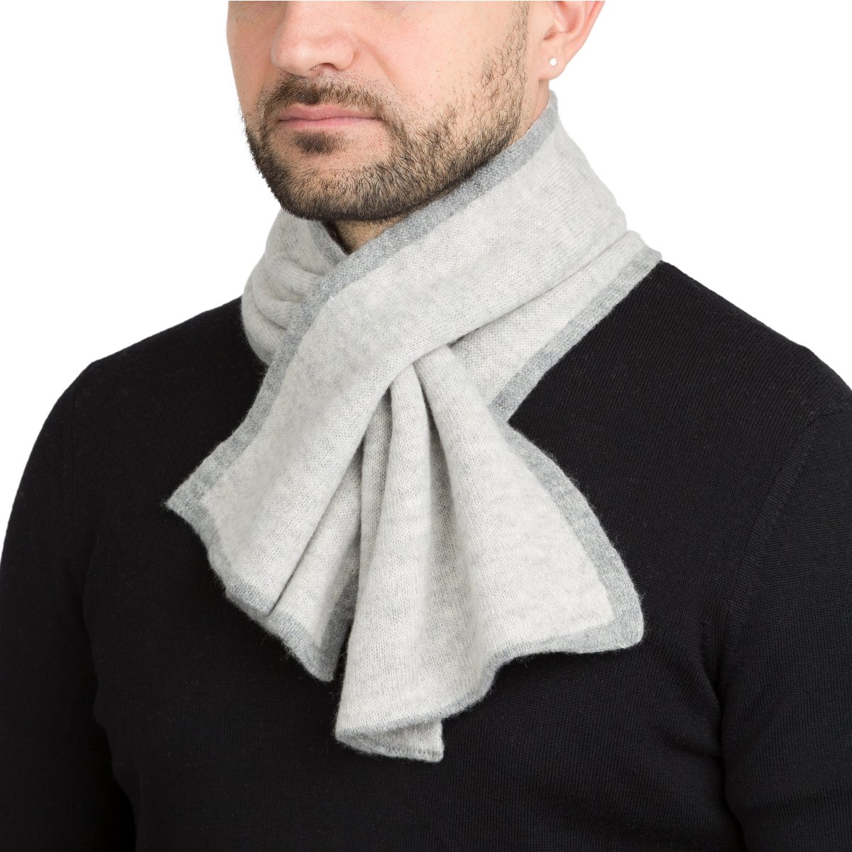 DUETTO - Bufanda de doble cara de puro cashmere