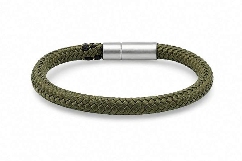 Pulsera de cuerda 6mm - Colección Ruyter | Edición plata