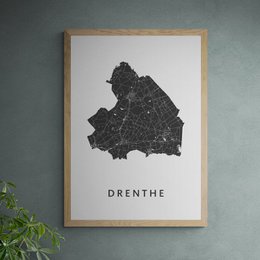 Drenthe Province Map - Map Poster