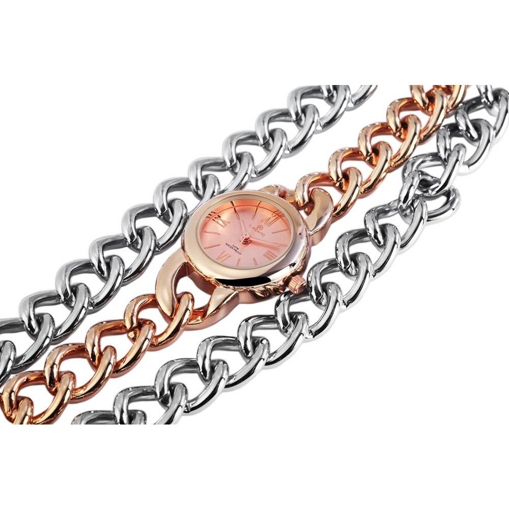 Timento women's watch with metal chain bracelet