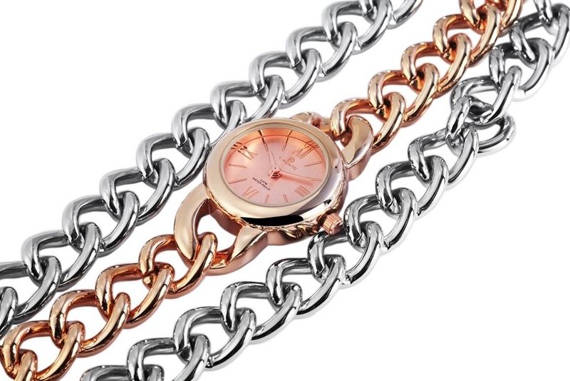 Timento women's watch with metal chain bracelet