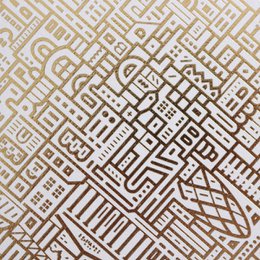 London Gold Foil Print