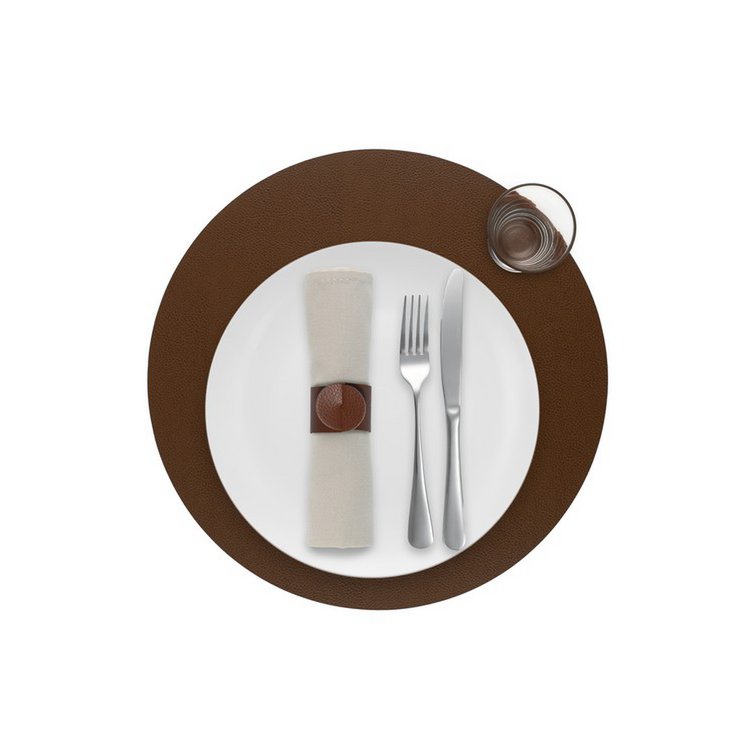 Podkładka Skinnatur | skóra z recyklingu | Okrągły 38 cm