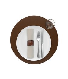Podkładka Skinnatur | skóra z recyklingu | Okrągły 38 cm
