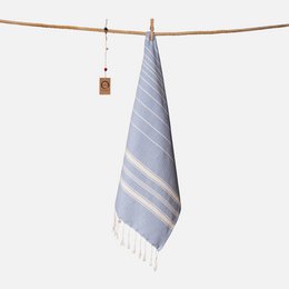 Serviette Ecobain "Nouveau Classique" | Marée profonde (Mittelblau)