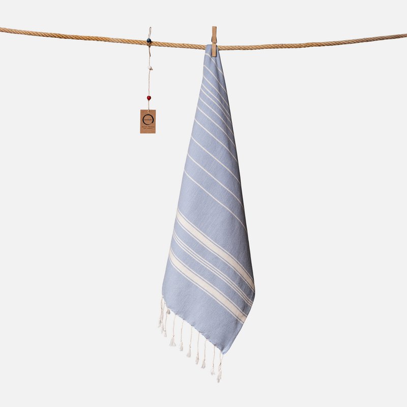 Serviette Ecobain "Nouveau Classique" | Marée profonde (Mittelblau)