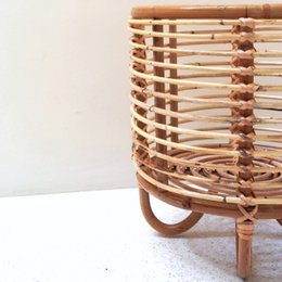 Rotan plantenstandaard plantenbak bloempothouder MALANG beige
