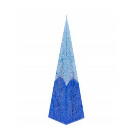 CanVela Bicolor Pyramide aus pflanzlichem Wachs Blues