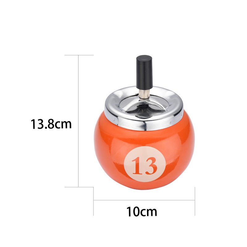 Cendriers Poussoir 'BOULE DE BILLARD'