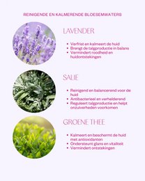 Sage & Lavender Floral Water Facial Mist - Balancing & hydrating face spray