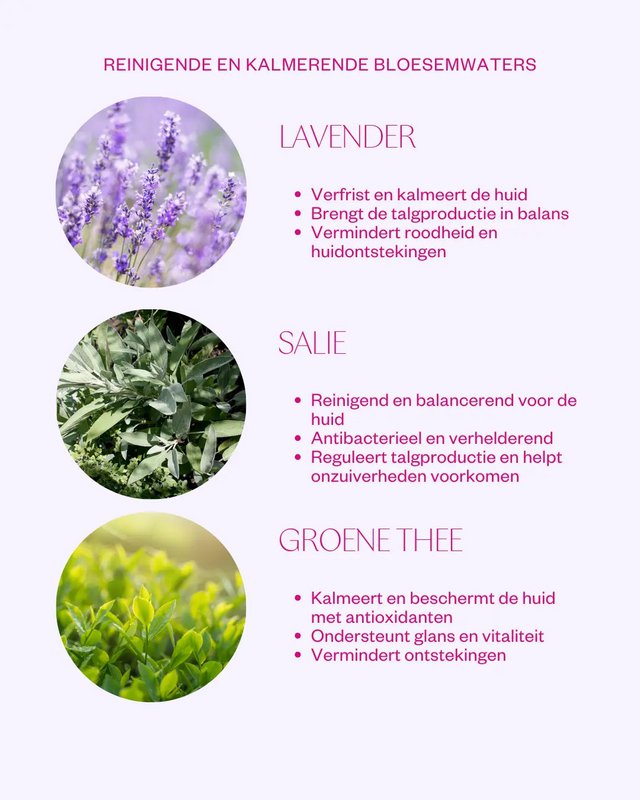 Sage & Lavender Floral Water Facial Mist - Balancing & hydrating face spray