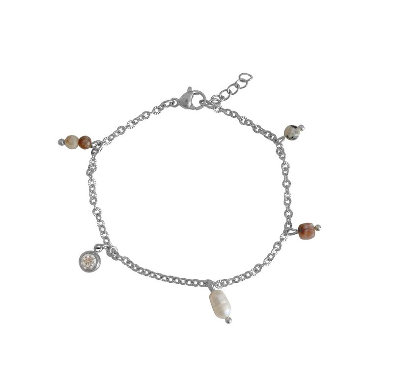 Protection Gemstone Bracelet - Silver