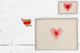 Stitch Heart Strings Envelope Pouch