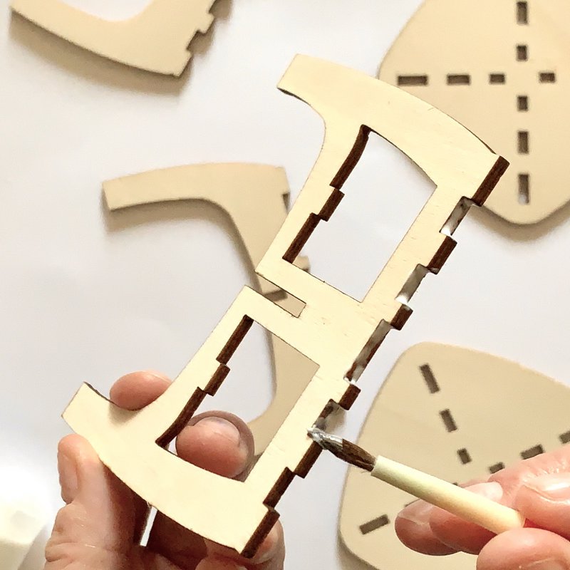 Minitische für die Fensterbank - 2er Set