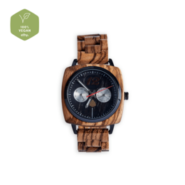 Brown Wood Watch, Mens Wrist Watch, Day Date Watch, Christmas Gift, Holiday Gifts For Him, Xmas Gift, Accessories And Watches ~ The Oak