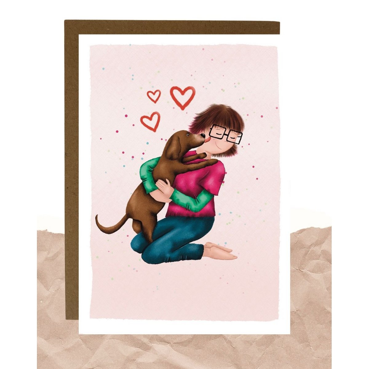 Postcard - przytulanie