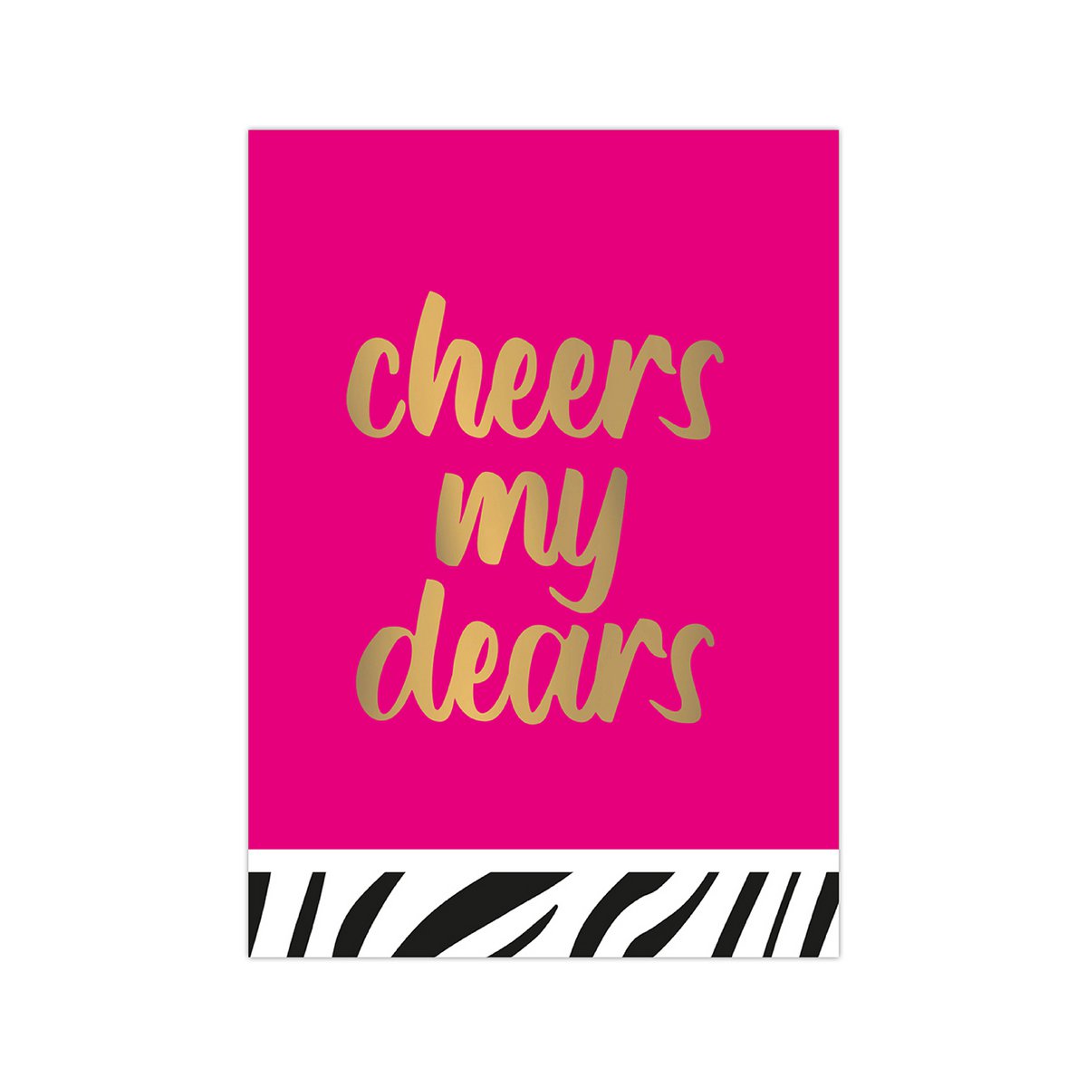 Card Cheers my dears, par 10 pièces