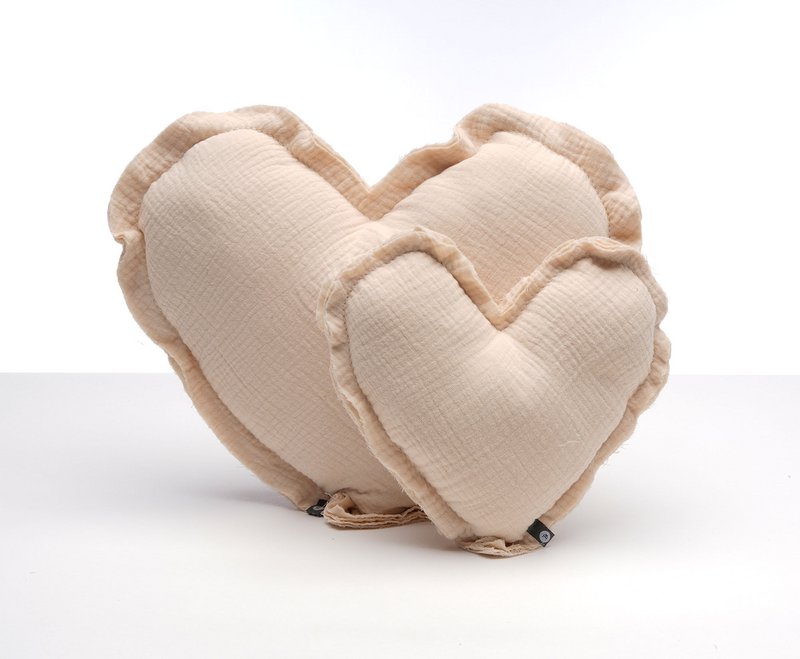 Muslin pude "Big heart"