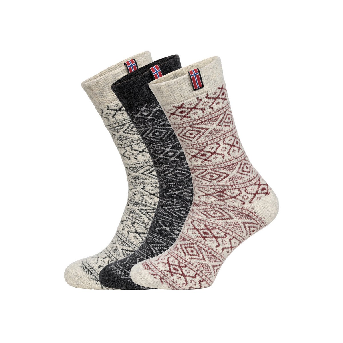 Scandinavian wool socks "Norway"