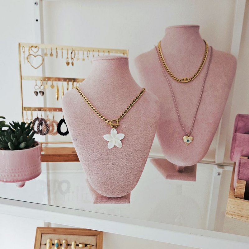 Necklace Display Pink Small