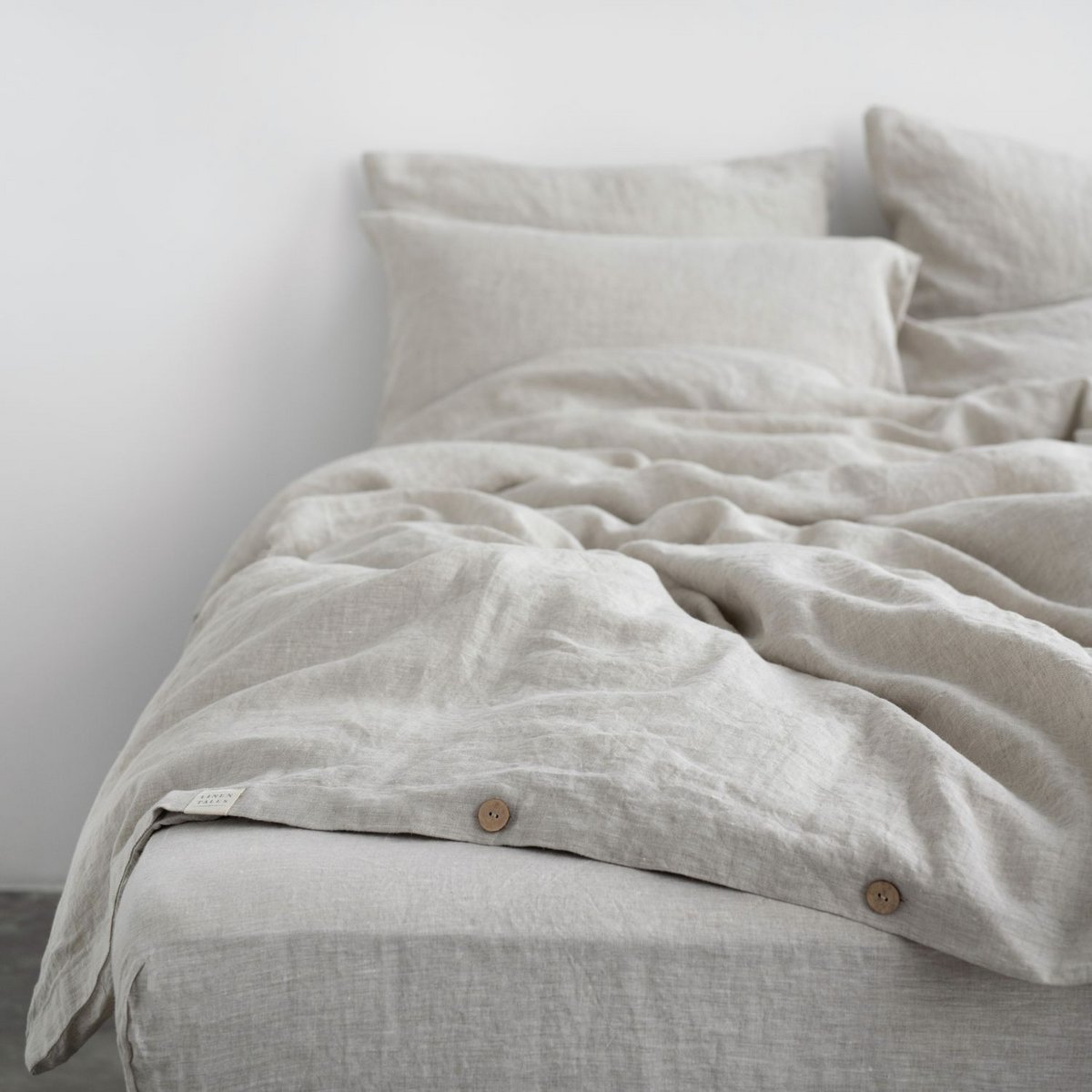 Ensemble de housse de couette en lin mélangé