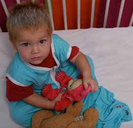 Sleeping bag Turquoise - white