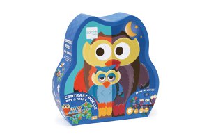 Puzzle 2-seitig - Eule Tag-Nacht