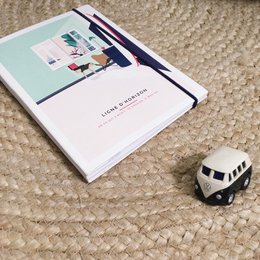 Rechargeable travel book "Le Voyageur" - Dots + Blanks