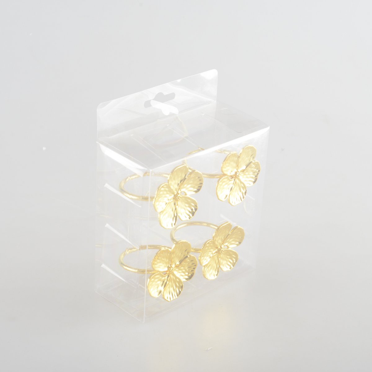 Lot of 4 rounds of golden flowers