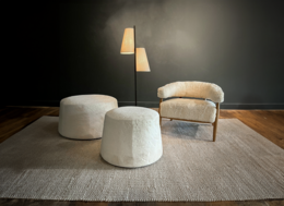 Sedile oakben lapit23 lana finta legno naturale