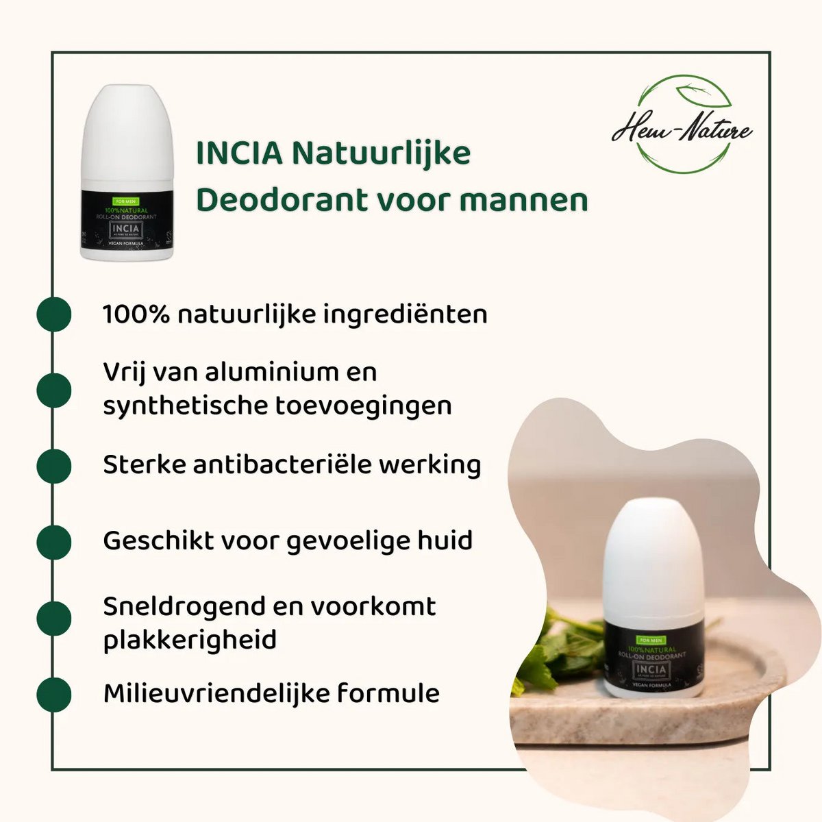 INCIA Natürliches Deodorant für Männer