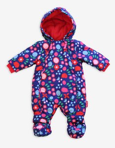 Baby Schneeanzug mit Fleecefutter und Igel-Druck, wasserdicht