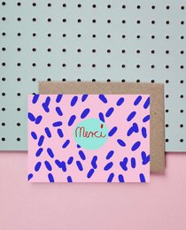 Merci Dots Postkarte