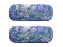 Boîte à lunettes avec étoffe à verres, Monet, nénuphars
