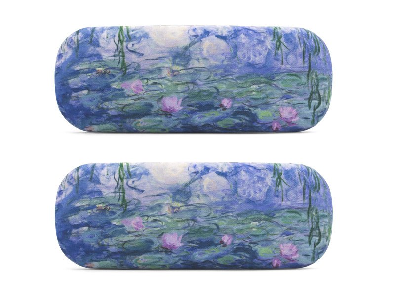 Boîte à lunettes avec étoffe à verres, Monet, nénuphars