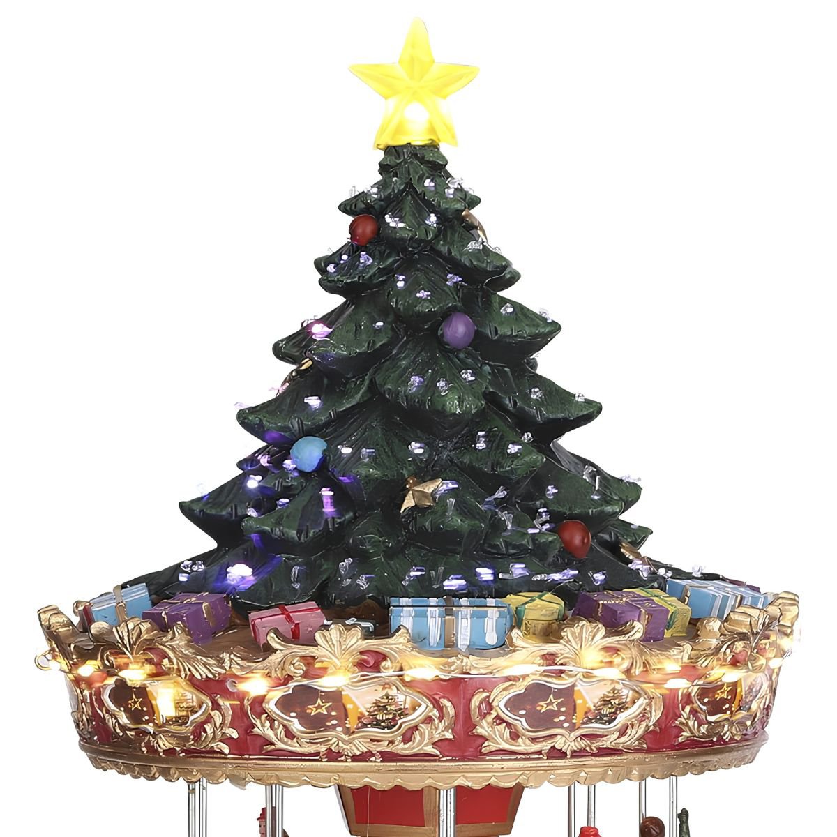 Carrusel en miniatura Christmas Village Multicolor