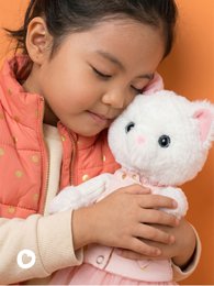 Soft toy, Lucky Kitty, Lucky Sophie: Powdery Dreams 38 cm