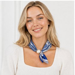 HS Parelsjaal Satijnprint Paisley - Meerdere Prints