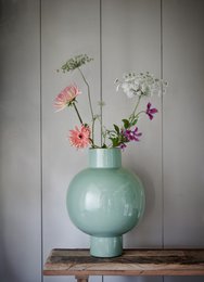 Vase Metal Large Soft Green 31.5x42cm