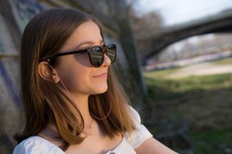 Ręcznie robiony pasek do okularów BUBBLEGUM