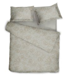 Completo letto in rasatello Linea Rose Almond