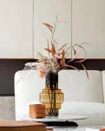 vase en verre épais de style rétro XXL, série: TYLER 46AM, édition de luxe en verre de 9 mm d'épaisseur
